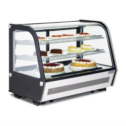 Kühlvitrine Tischmodell 160L Schwarz Polar Serie G