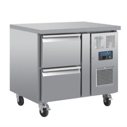 GN-Kühltisch mit 2 Schubladen 124L Polar Serie U