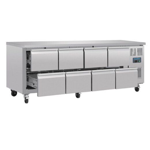 GN-Kühltisch mit 8 Schubladen 616L Polar Serie U