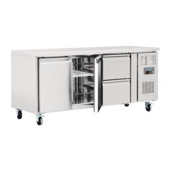 Kühltisch 2-türig mit 2 Schubladen 417L Polar Serie U