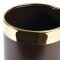 Papierkorb mit goldfarbenem Rand 10L Bolero