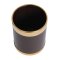 Papierkorb mit goldfarbenem Rand 10L Bolero