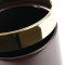 Papierkorb mit goldfarbenem Rand 10L Bolero