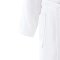 Bademantel mit Gürtel und Seitentaschen Gr. 2XL Weiss Kimonoform unisex 1 Stück