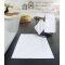 Badvorleger Weiss 50 x 75 x 0,3 cm 100% Baumwolle 800gr/m³