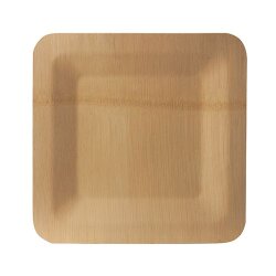 BIO-Teller "pure" Bambus 25,5x25,5 cm 25x10 Stück
