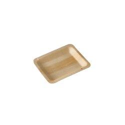 BIO-Fingerfoodteller "pure" aus Holz 12x9,5 cm 10x50 Stück