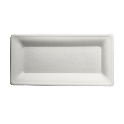 BIO-Teller "pure" Zuckerrohr 13x26 cm 10x50 Stück