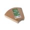 Pizza-Trays, Pappe "pure" 2,5 cm x 17,1 cm x 18,3 cm Braun "100% Fair" extra groß 12x80 Stück