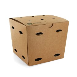Pommes-Frites-Boxen, Pappe "pure" Braun...