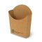 Pommes-Frites-Schütte, Pappe "pure" 13,9 cm x 13,4 cm x 4,2 cm Braun "100% Fair" klein 6x80 Stück