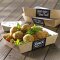 Snacktrays, Pappe "pure" 3 cm x 3,3 cm x 10,5 cm "Good Food" 14x50 Stück