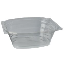 Verpackungsbecher, PLA "pure" eckig 700 ml 5 cm...