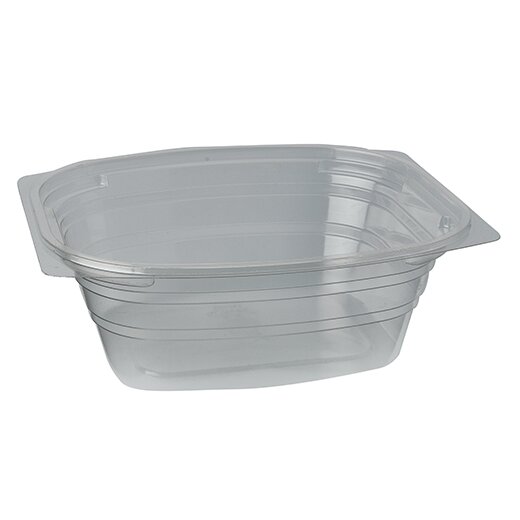 Verpackungsbecher, PLA "pure" eckig 950 ml 7 cm x 16,5 cm x 19 cm Transparent 6x50 Stück