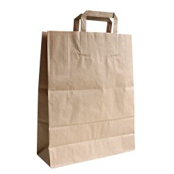 Tragetasche "Strong" aus Papier Braun Nature Star Länge 44 cm Breite 32 cm 250 Sttück