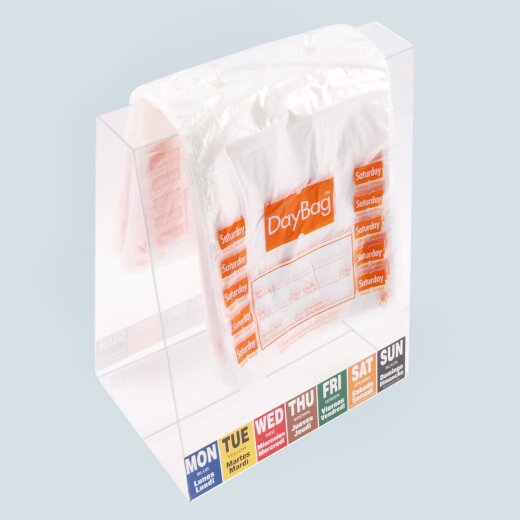 Spender für Portionsbeutel Transparent 16x30x23 cm