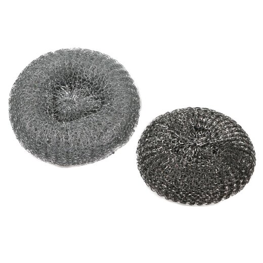 Topfreiniger Metall Silber Ø 10,5 cm 60 gr/m² 5x10 Stück