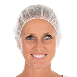 Baretthaube "Bettina Eco" aus PP Weiss Ø53 cm 20x100 Stk