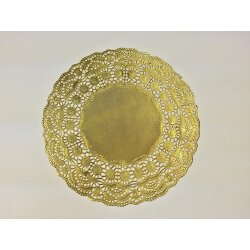 Tortenspitzen rund Gold Ø 24 cm 100 Stück