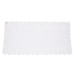 Tortenspitzen rechteckig Hochweiss 36x45 cm 250 Stück