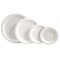 BIO Teller "Single" rund aus Zuckerrohr Weiss 20x50 Stück Höhe 1,7 cm Ø 15,3 cm