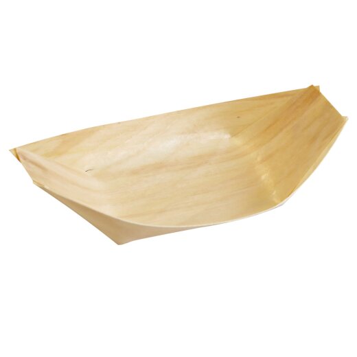 BIO Holzschiffchen aus Pinienholz Natur 40x50 Stück Länge 11,5 cm Ø 7 cm