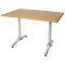 Doppeltischfuß Aluminium 67,3 cm hoch Bolero