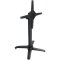 Tischfuß mit Fußkreuz Aluminium Schwarz 72 cm hoch klappbar Bolero