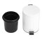 Pedaleimer Weiss 3 L oder 5 L Bolero