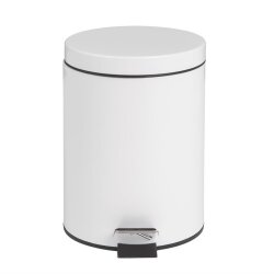 Pedaleimer Weiss 5 L Bolero