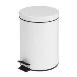 Pedaleimer Weiss 5 L Bolero