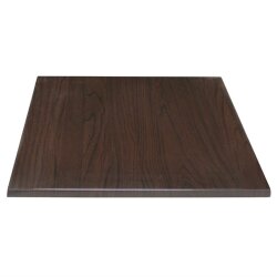 Tischplatte quadratisch Dunkelbraun 60x60 cm Bolero