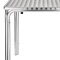 Bistrotisch quadratisch Edelstahl 4 Beine 60x60 cm Bolero