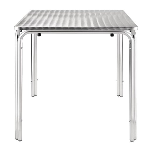 Bistrotisch quadratisch Edelstahl 4 Beine 70x70 cm Bolero