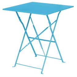 Terrassentisch quadratisch klappbar Stahl 60 cm Bolero...