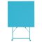 Terrassentisch quadratisch klappbar Stahl Azurblau 60 cm Bolero