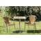 Tisch quadratisch aus Eschenholz 1 Bein 72x60x60 cm Bolero