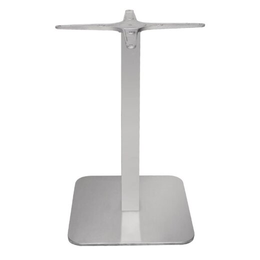 Tischfuß quadratisch aus Edelstahl 68 cm hoch Bolero