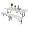 Rechteckiger Klapptisch Weiss 183 cm Bolero