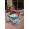 Terrassentisch Stahl Azurblau 60 cm rund klappbar Bolero