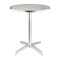 Tisch Edelstahl oder Eschenholz 1 Bein 60 cm rund klappbar Bolero