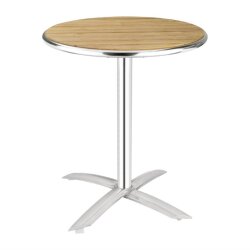 Tisch Eschenholz 1 Bein 60 cm rund klappbar Bolero