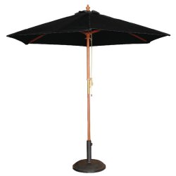 Sonnenschirm Schwarz 2,5m rund Bolero