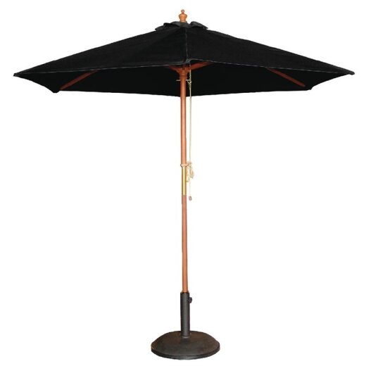 Sonnenschirm Schwarz 3m rund Bolero
