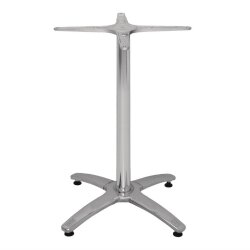 Tischfuß mit Fußkreuz Aluminium 68 cm hoch Bolero