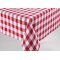 Mitteldecke Rot kariert 100% Baumwolle 70 x 70 cm
