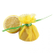 Zitronenserviertuch "Lemon Wrap" aus Baumwolle Gelb-Grün