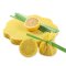 Zitronenserviertuch "Lemon Wrap" aus Baumwolle Gelb-Grün