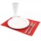 Tischset 40 x 30 cm aus PP Rot 5x100 Stück