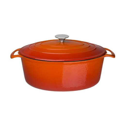 Schmortopf oval Vogue Orange 6 Liter